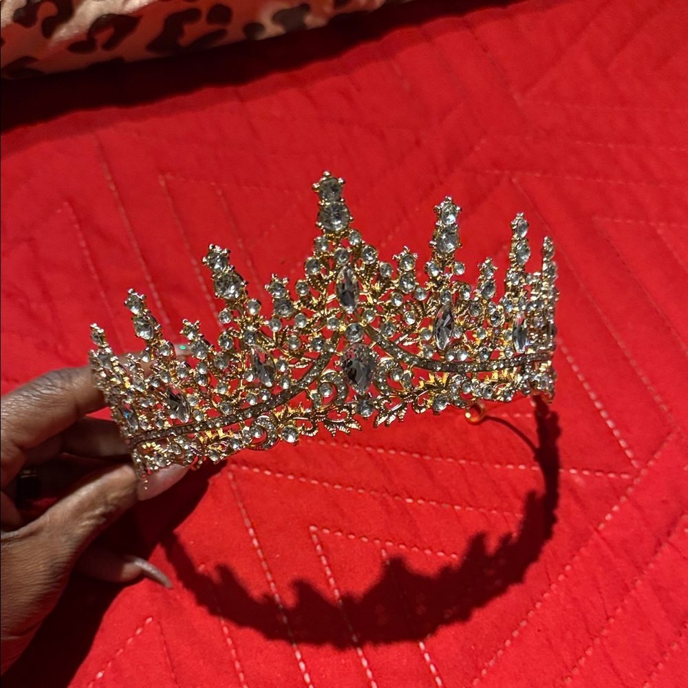 Elegant Gold and Silver Tiara